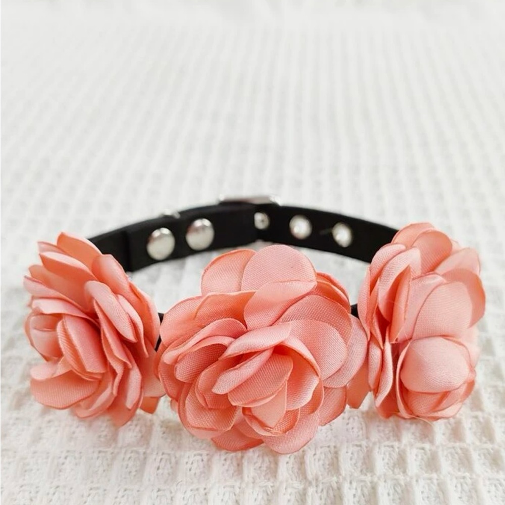 Flower pet collar